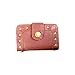 Universal Go-Go Club Purse-Brown Fashion Designer Purse with Antique Studs Magnetic Latch