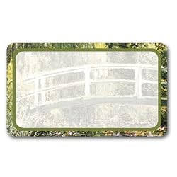 Water Lilies and Japanese Bridge - Adhesive Name Badges (set of 25)
