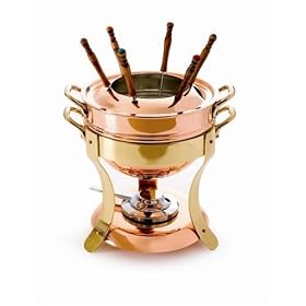 Mauviel Cupretam Pour la Table Tinned Copper Fondue Pot by Mauviel