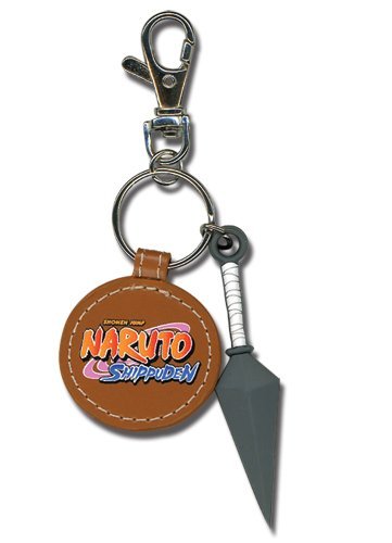 413QT7UvfCL naruto shippuden: kunai & leather patch keychain