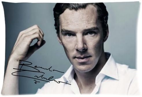 Pillow Case, Benedict Cumberbatchs Retangle Custom Cotton Pillow Cover Size 20" X 26" WZBP-0070