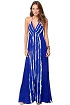 Hot Sale Vix Swimwear Women's Cayman Maxi Dress Swim Cover Up Blue L
