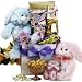 * BLUE or PURPLE * Easter Bunny Care Package Gift Box of Chocolate and Candy Treats