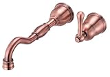 DanzeÂ® Opulenceâ¢ Single Handle Wall Mount Lavatory Faucet Trim Kit - Antique Copper