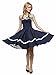 Maggie Tang Women's 1950s Halter Vintage Rockabilly Dress