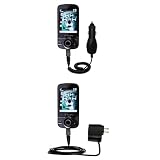 Essential Kit for the HTC Shadow II - includes Car and Wall Charger with Rapid Charge Technology - Gomadic Brand w/ TipExchange Technology