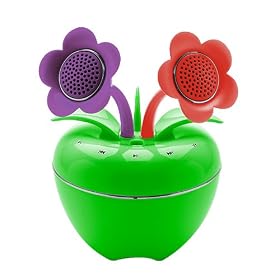 Speakal iPom 2.1 Stereo Speaker with 12W Subwoofer for MP3 Players (Green)