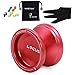 Magic YoYo Pro Responsive Yo-yo Beginner V6 LOCUS Space Matt Metal Yo Yo Set Red