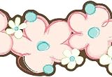 Brown Crazy Daisy Wallpaper Border