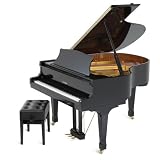 Suzuki M-620 BL 5'2 Acoustic Grand Piano ,High Gloss Black