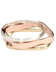 Bing Bang Mixed Metal Ring, Set of 3