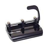 IMAGE OF Officemate  Heavy Duty Adjustable 2-3 Hole Punch with Lever Handle, 32-Sheet Capacity, Black (90078)