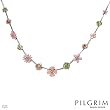 PILGRIM SKANDERBORG, DENMARK Wonderful Necklace Crafted in Silver Base metal and Multicolor Enamel. Total item weight 15.3g
