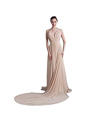 Chiffon Empire   Waistline  Dress with a Brush/Sweep Train 