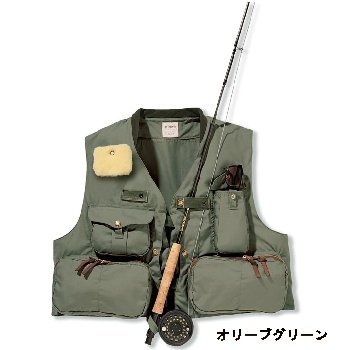 フィルソン フライフィッシングベスト オリーブグリーン(OL) M FSV 134S
