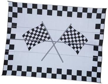 Patio Mats 015-B 9' x 12' Racing Flag Reversible Patio Mat
