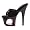 Black Out Out Slide Shoes 6 Inch Pointed Stiletto Sexy Women's Sandals Size: 9