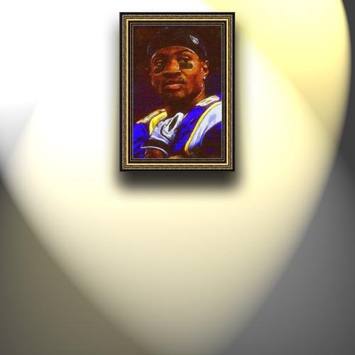 Completely Handpainted American Football Sport Painting, Custom Order FL1261, Oil on Canvas, with Option to Paint Jerry, Brett & Co. from Any Other Favorite Photograph or Picture, Unframed, Size 17'' x 26