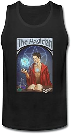 dyh5l1q Men's The Magician Tarot card Tank Top 100% Cotton