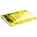 Platinum MyDrive 500 GB Externe Festplatte (6,4 cm (2,5 Zoll), 5400 U/min, 8 MB Cache, USB 2.0) transparent/gelb