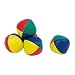 Set of 3 Multi coloured bead filled Juggling balls by GOKI Approx 60mm dia and 90 grammes in weight.
