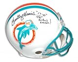 Mercury Morris Autographed/Hand Signed Miami Dolphins Throwback Full Size Proline Helmet with Perfec