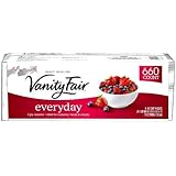 Vanity Fair Everyday Napkins, White, 660 Count