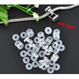 10 Silicone Rubber Stoppers For use alone or with Clip lock spacer charm fits Pandora Chamilia Style Bracelet ~ Pro Jewelry