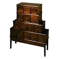 Apothecary Audio Storage- 15-Drawer(Walnut)