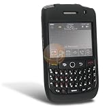 Clip-On Rubber Coated Case for Blackberry Curve 8900, Black
