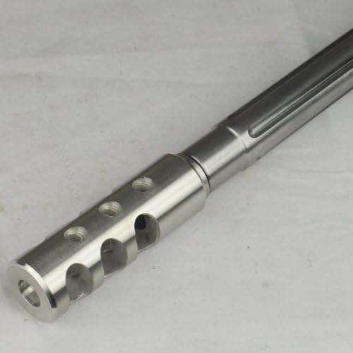 GRG Stainless Steel 223 .223 1/2x28 Competition Muzzle Break Device,With Crush Washer