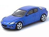 Die-cast Model Mazda RX8 (1:43 scale in Blue)