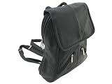 413R0s096IL. SL160  Black Lambskin Leather Backpack Purse Shoulder Bag
