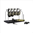 Califone International CLS721-4 Frequency Color-Coded 4-Position Wireless Listening Center - Yellow