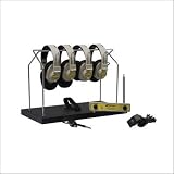 Califone International CLS721-4 Frequency Color-Coded 4-Position Wireless Listening Center - Yellow