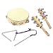 Junior Quartet: Tambourine Triangle with Striker & Wooden Jingle Sticks