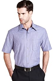 Collezione Pure Cotton Short Sleeve Striped Shirt