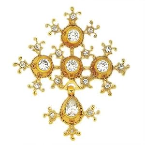 Souvenirs of France - 'Prestige' Cross of Saint-Lo (Normandy) - Material: 18-Carat Solid Gold