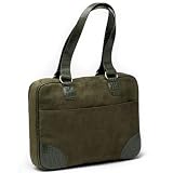 413R3nEInFL. SL160  Mango Tango Slimline Faux Suede Laptop Carrying Case  Olive