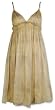 CRINKLE SILK CHIFFON TWISTED STRAP DRESS