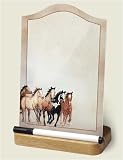 Memo Board ~ Horses - Stepping out ~ dry-erase glass board ~ with marker