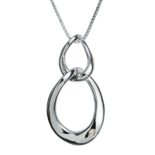 Hot Diamonds Schmuck Kette 925 Sterling Silber mit echten Diamanten DP140 Preisvergleich