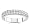 14k White Gold Two-Row Diamond Band (H/I1-I2, 1/2 ct. tw.)