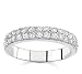 14k White Gold Two-Row Diamond Band (H/I1-I2, 1/2 ct. tw.)