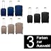 Produkt-Bild: 3 teiliges ABS-Trolley-Koffer-Set Hartschalenkoffer in 3 verschiedenen Farben zur Auswahl