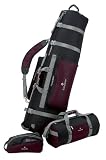 Samsonite 3-Piece Deluxe Golf Travel Cover Set (Black/Eggplant)
