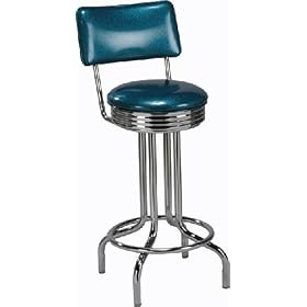 Click here to buy Chrome Swivel Retro Bar Stool by Furniture.