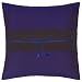 Decorative Handmade Cobalt Blue & Black Thai Silk Cushion Cover / Pillow Sham