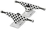 Speed Demons (Set of 2) Skateboard Trucks - 5.0 Inch - Black Checkered Hanger / White Base