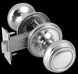2 3/4inch Privacy Set - Door Knobs Chrome Brass